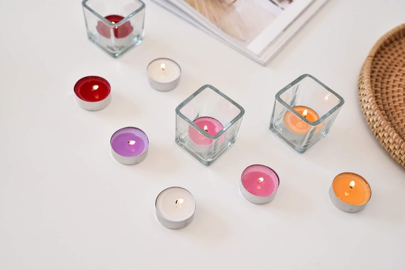 COCODOR Scented Tealight Candles/Tea Rose / 25 Pack / 4-5 Hour Extended Burn Time/Made in Italy, Cotton Wick, Scented Home Deco, Fragrance, Mother's Day - Image 4